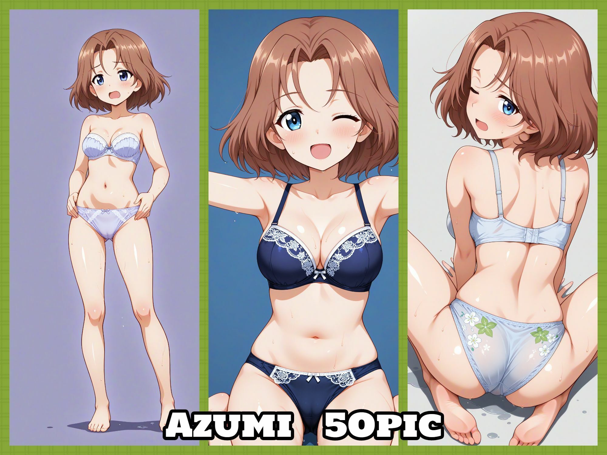 Girls underwear panties and bra 大学選抜チーム編 - サンプル画像 4