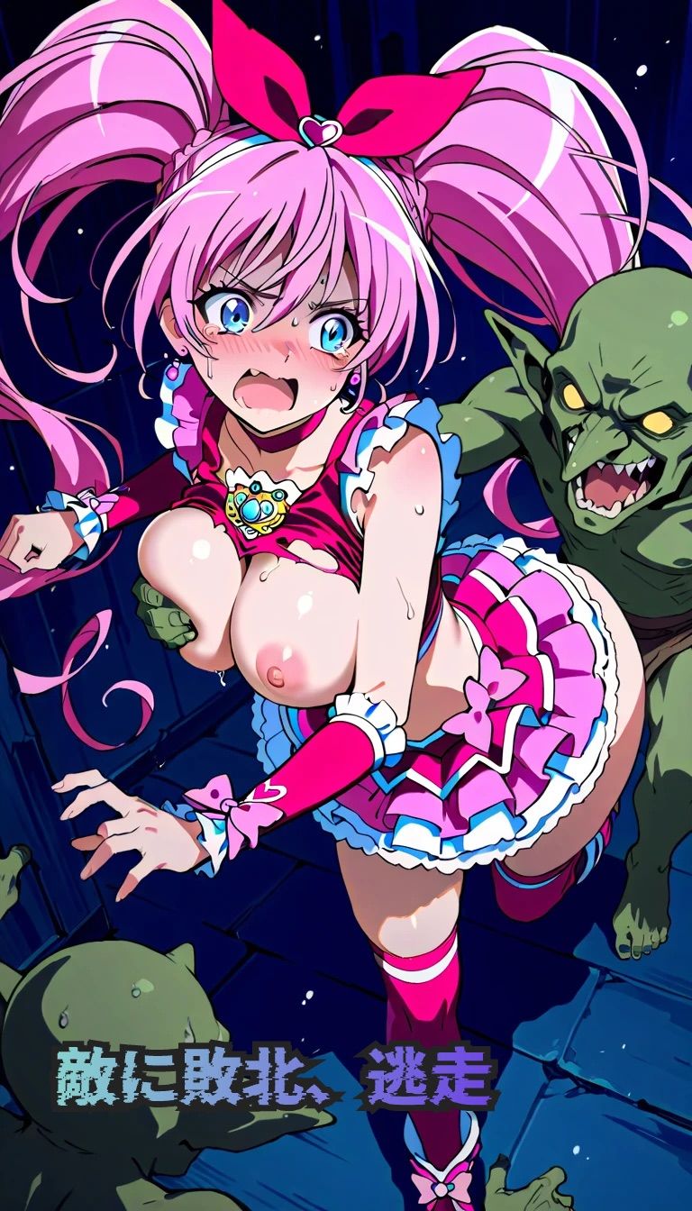 キュ◯メロディ敗北 ゴブリン◯姦 - サンプル画像 1
