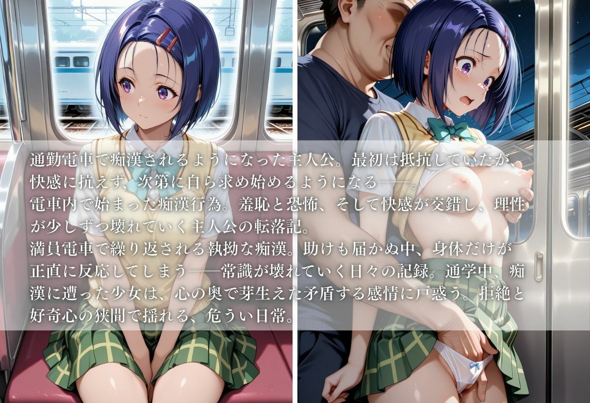 【電車痴●】地獄列車〜西蓮寺春菜〜 - サンプル画像 1