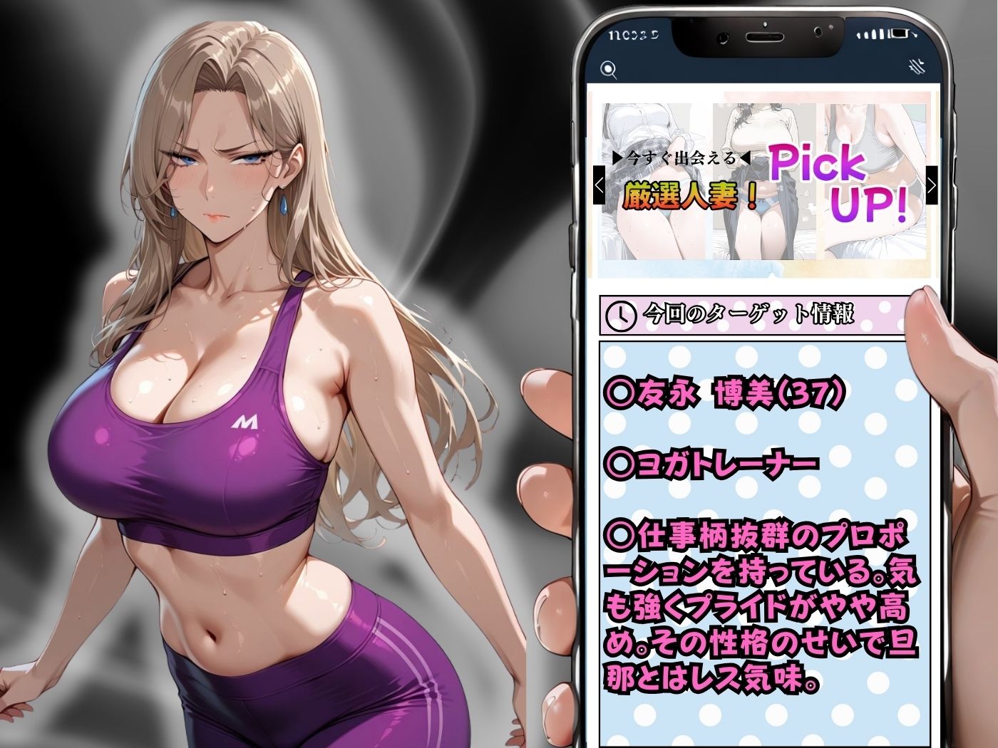 肉感人妻種付け〜強気なヨガトレーナーがアヘ顔晒して無様に絶頂〜 - サンプル画像 2