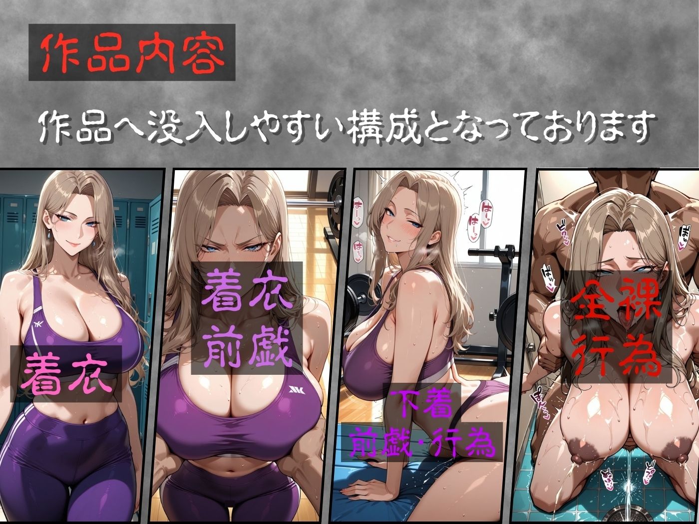 肉感人妻種付け〜強気なヨガトレーナーがアヘ顔晒して無様に絶頂〜 - サンプル画像 3