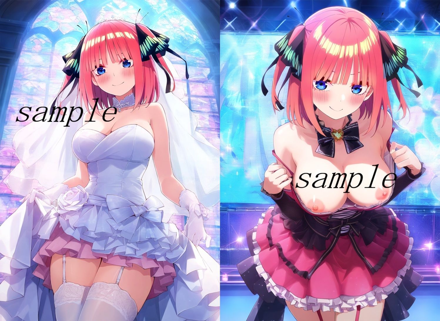 五等分の〇嫁 中野〇乃 「かわいい系」CG集 サンタコス、チア、逆バニー等〜衣装パターン15種70ページ〜 - サンプル画像 2
