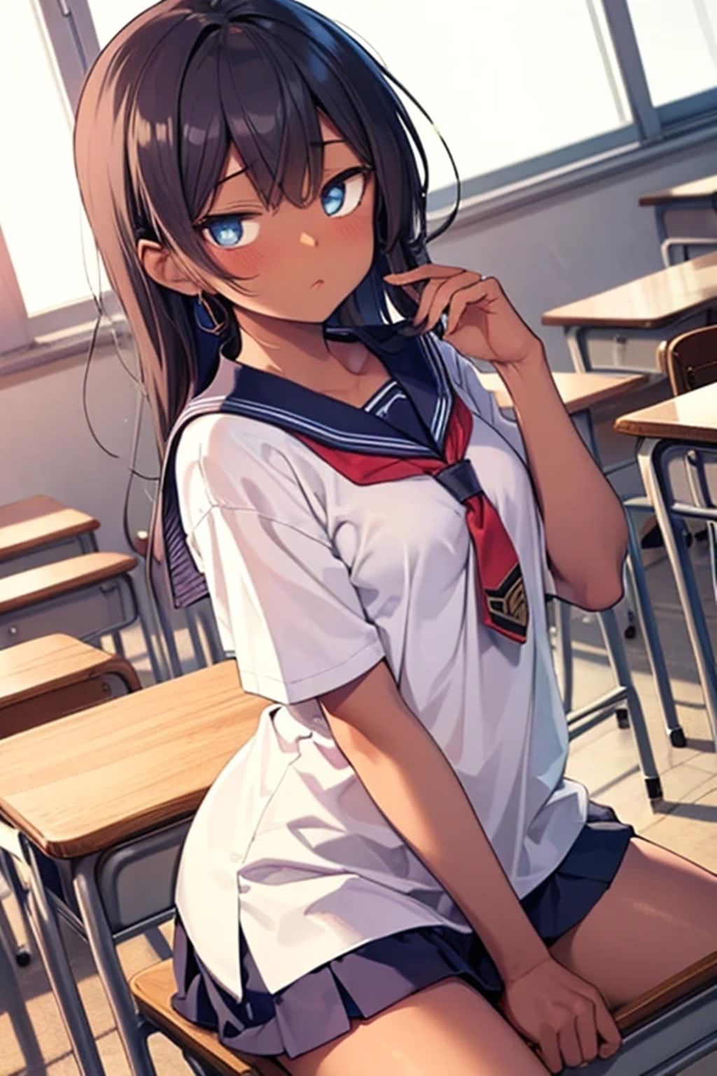 俺の子種を求めてハーレムの国から褐色娘が押し寄せてきた！ - サンプル画像 3