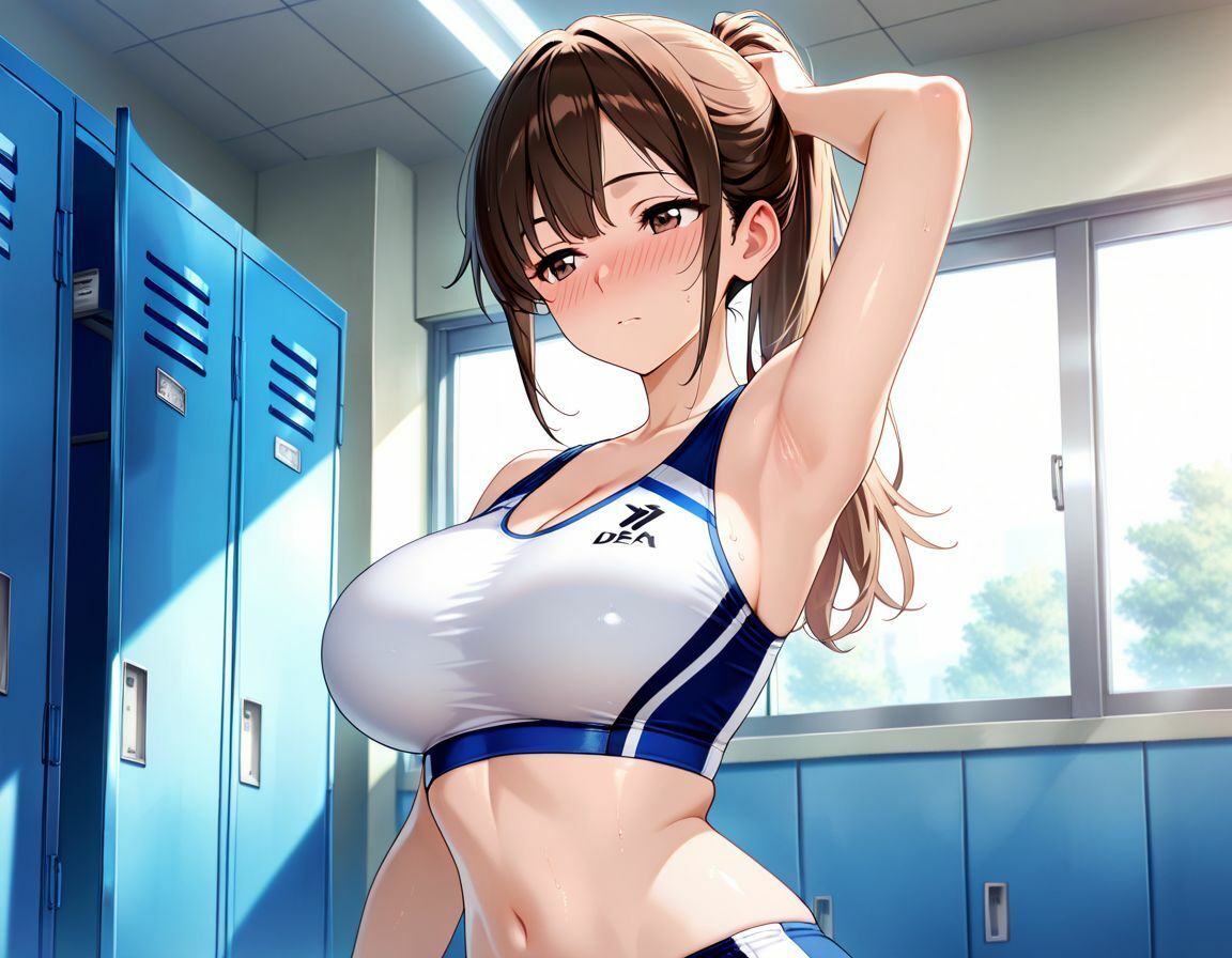 放課後の部室で女子校生寝取り - サンプル画像 2