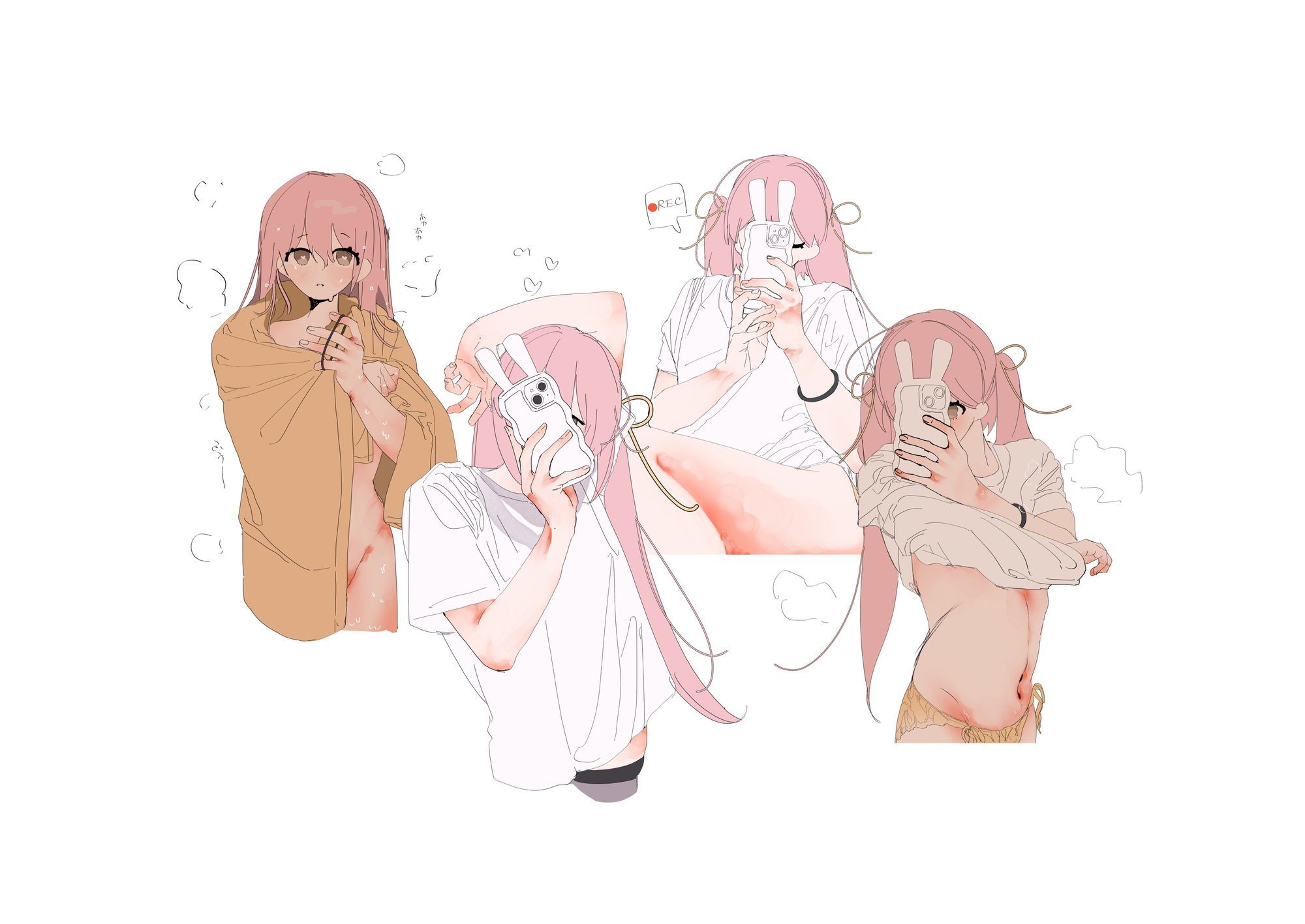 自撮りちゃんがちょっとえっちな目に遭うだけ1〜3 - サンプル画像 4