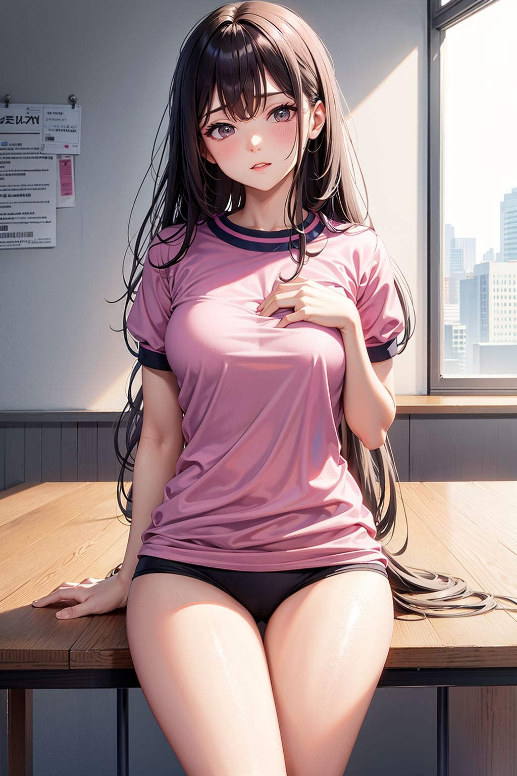 ブルマ日和 キュートなシルキーロング - サンプル画像 1