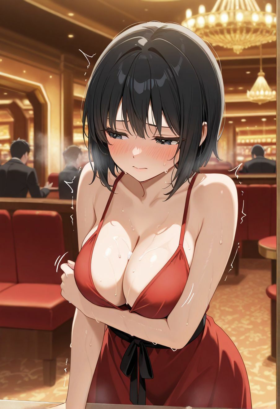 カジノに連れてこられた秘書たちに種付けセックス - サンプル画像 8