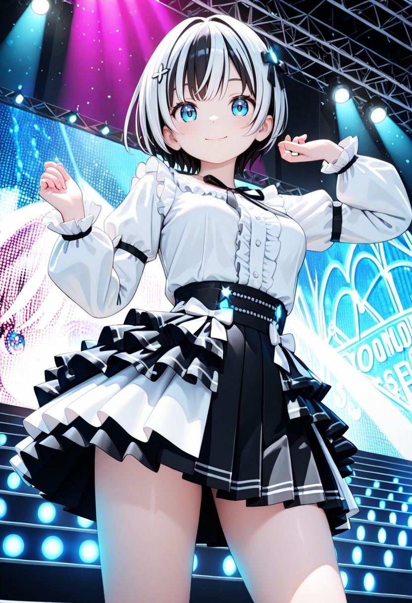 白髪アイドルの裏契約〜生ハメ中出しセックス発情交尾〜 - サンプル画像 1