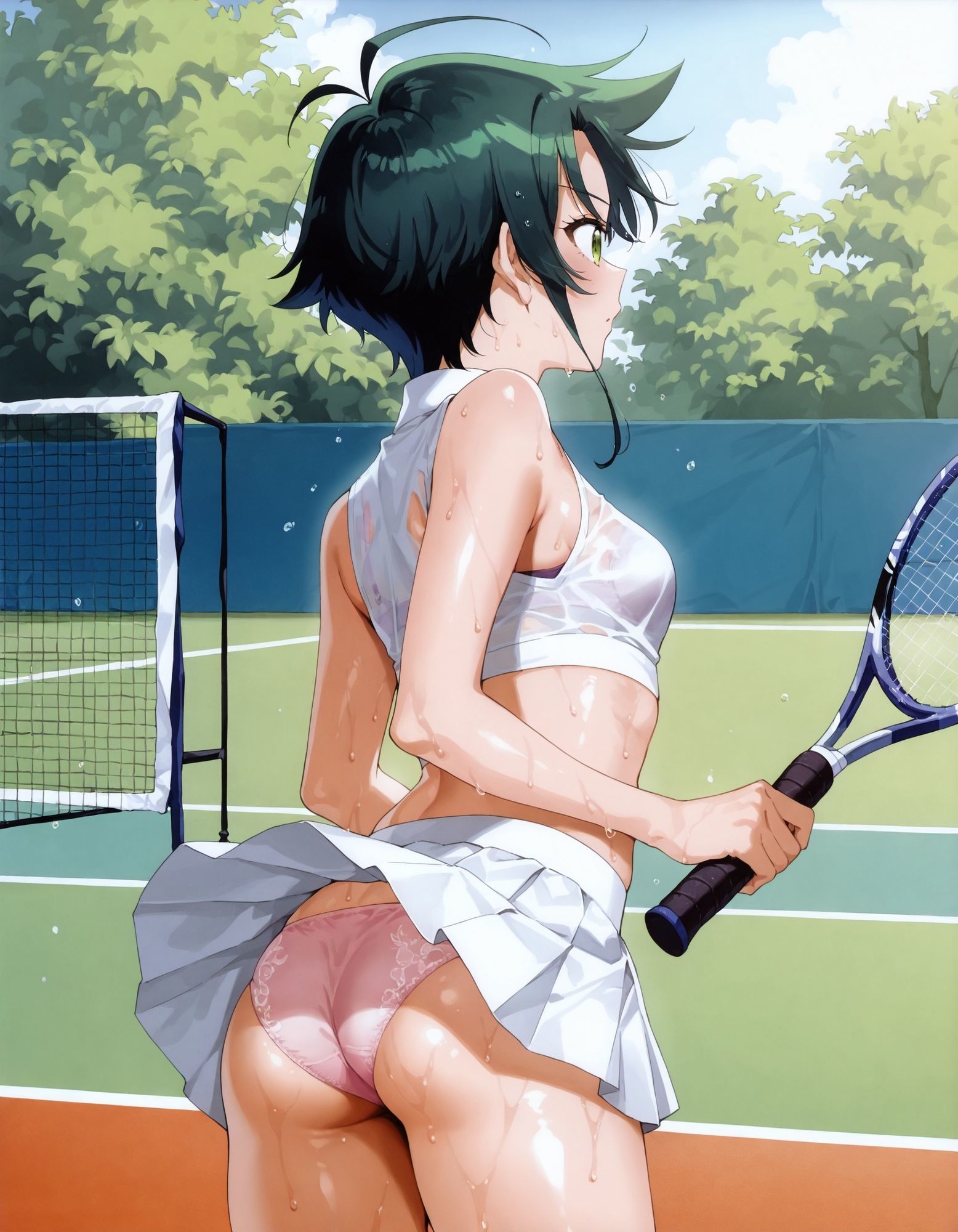 紫〇寺南のパンチラ〜テニスウェア編〜 - サンプル画像 4