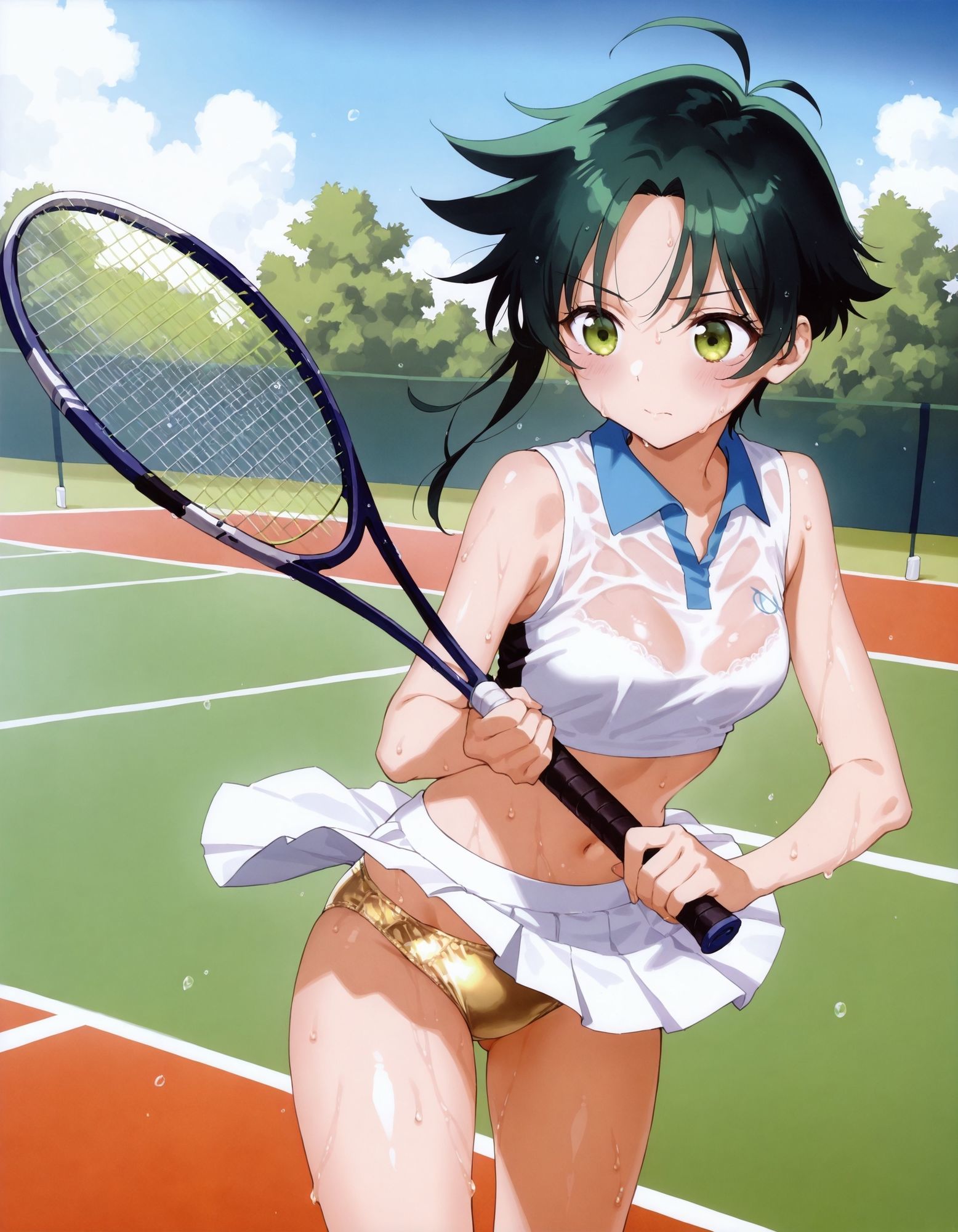 紫〇寺南のパンチラ〜テニスウェア編〜 - サンプル画像 5