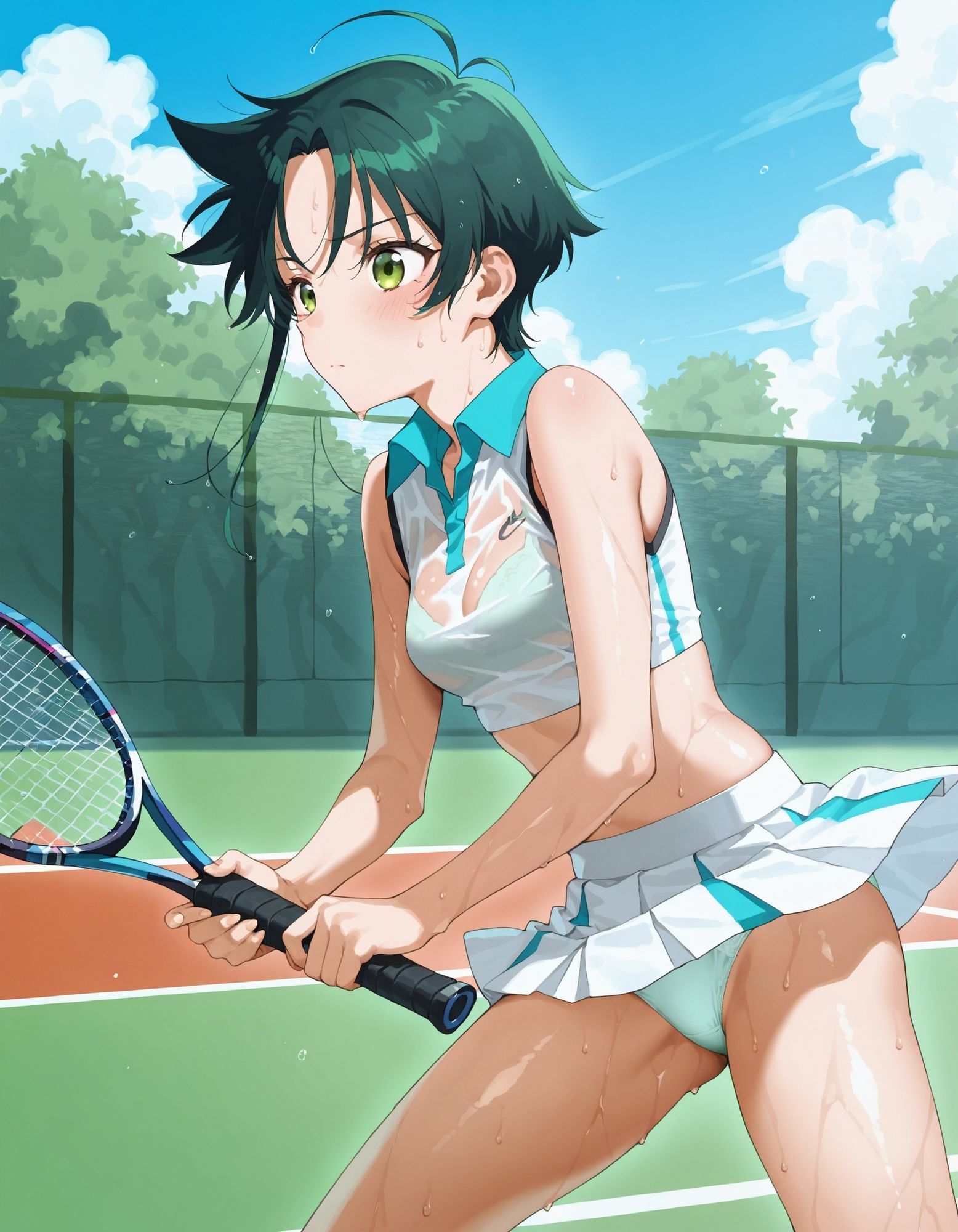 紫〇寺南のパンチラ〜テニスウェア編〜 - サンプル画像 7