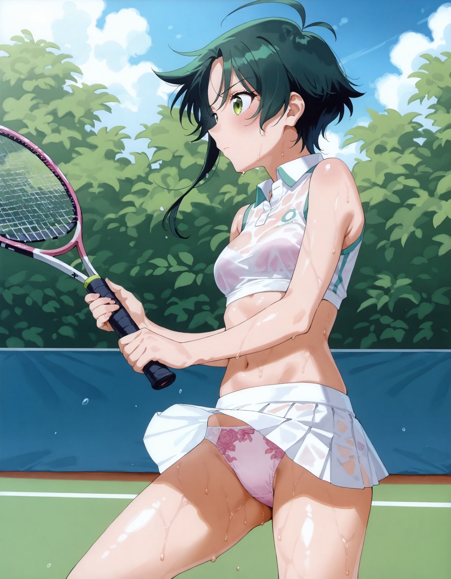 紫〇寺南のパンチラ〜テニスウェア編〜 - サンプル画像 8