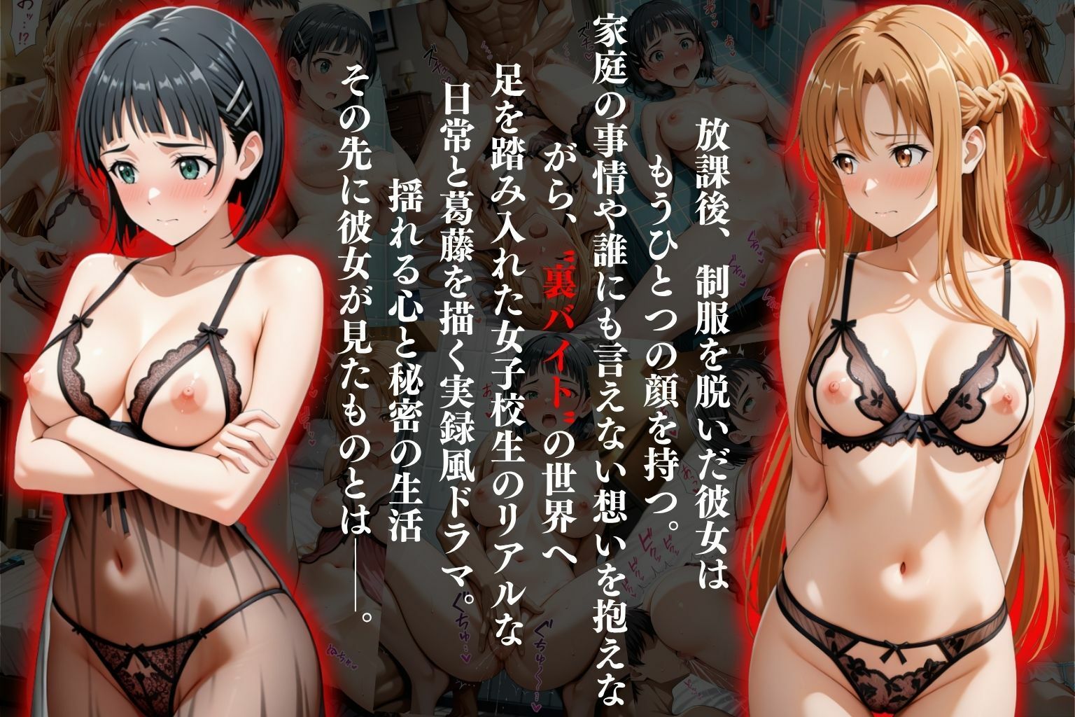 裏バイト実録 〜放課後、彼女はデリヘル嬢になる〜ソード○ートオンライン編 - サンプル画像 1