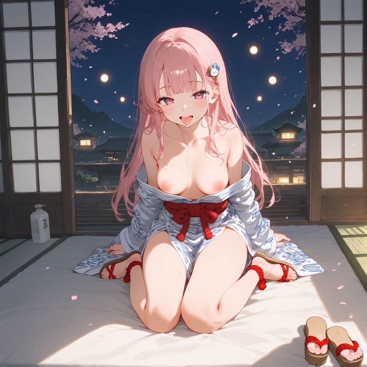 浴衣、、、どう？【浴衣美少女五の家中編厳選CG500枚収録】 - サンプル画像 4