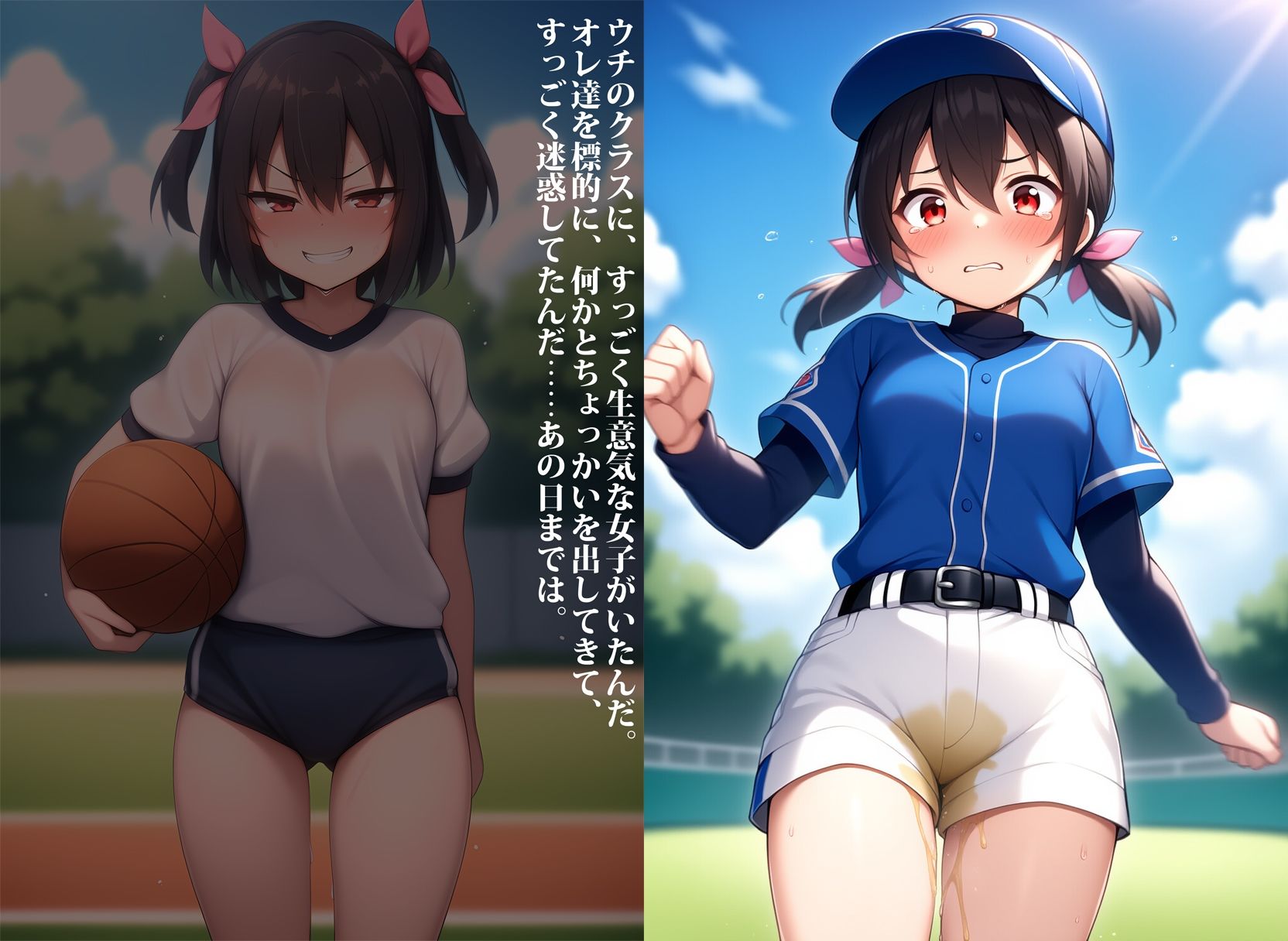 クッソ生意気なお転婆女子が大人達にアナル調教でお漏らし屈服させられた件 - サンプル画像 1