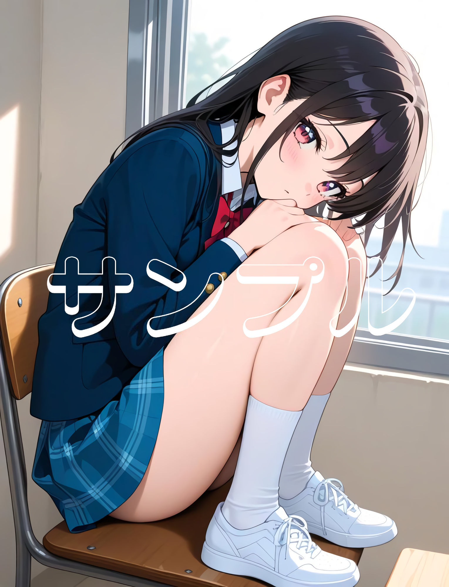 かわいい女の子の絵  1巻  制服の美少女 - サンプル画像 3