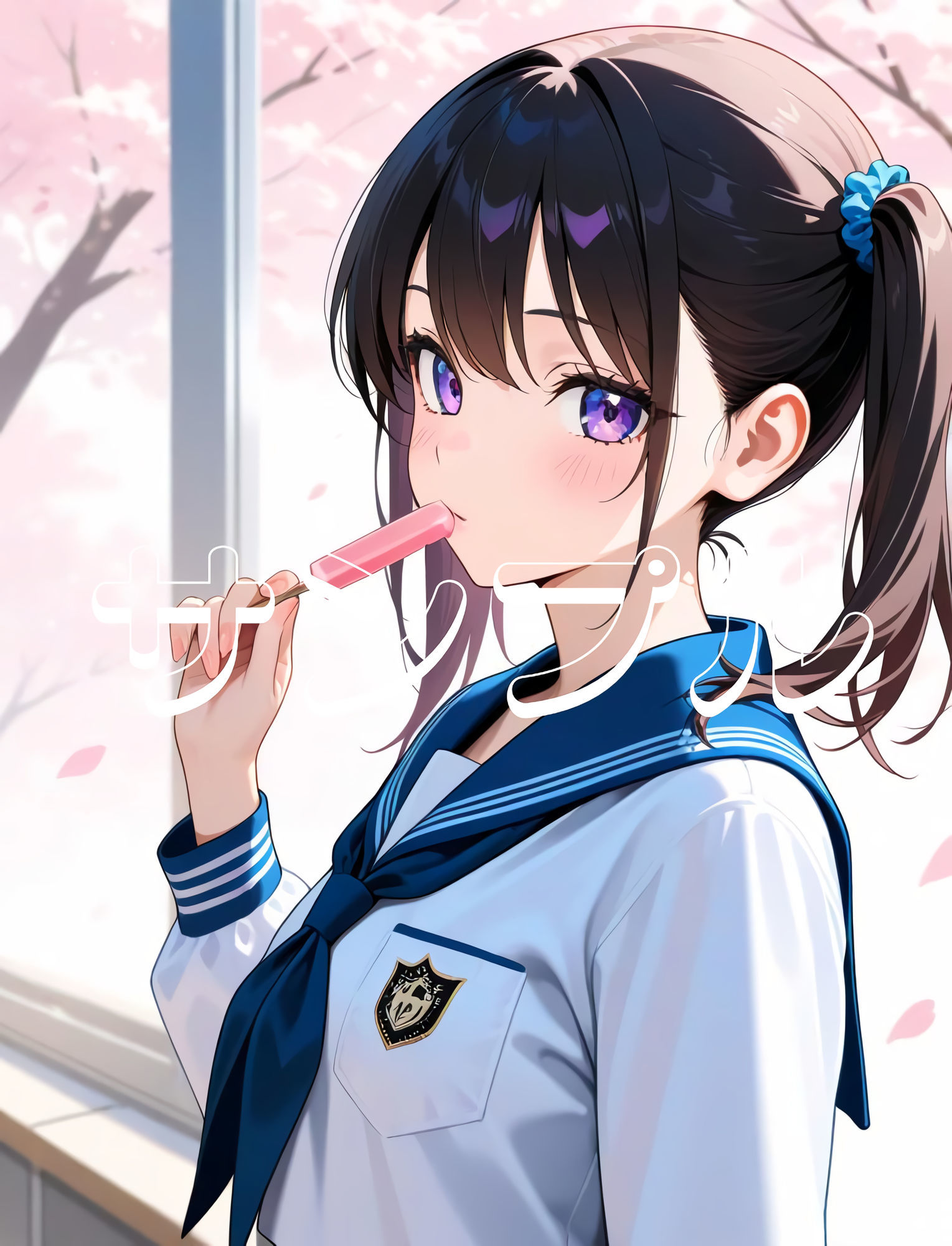 かわいい女の子の絵  1巻  制服の美少女 - サンプル画像 5