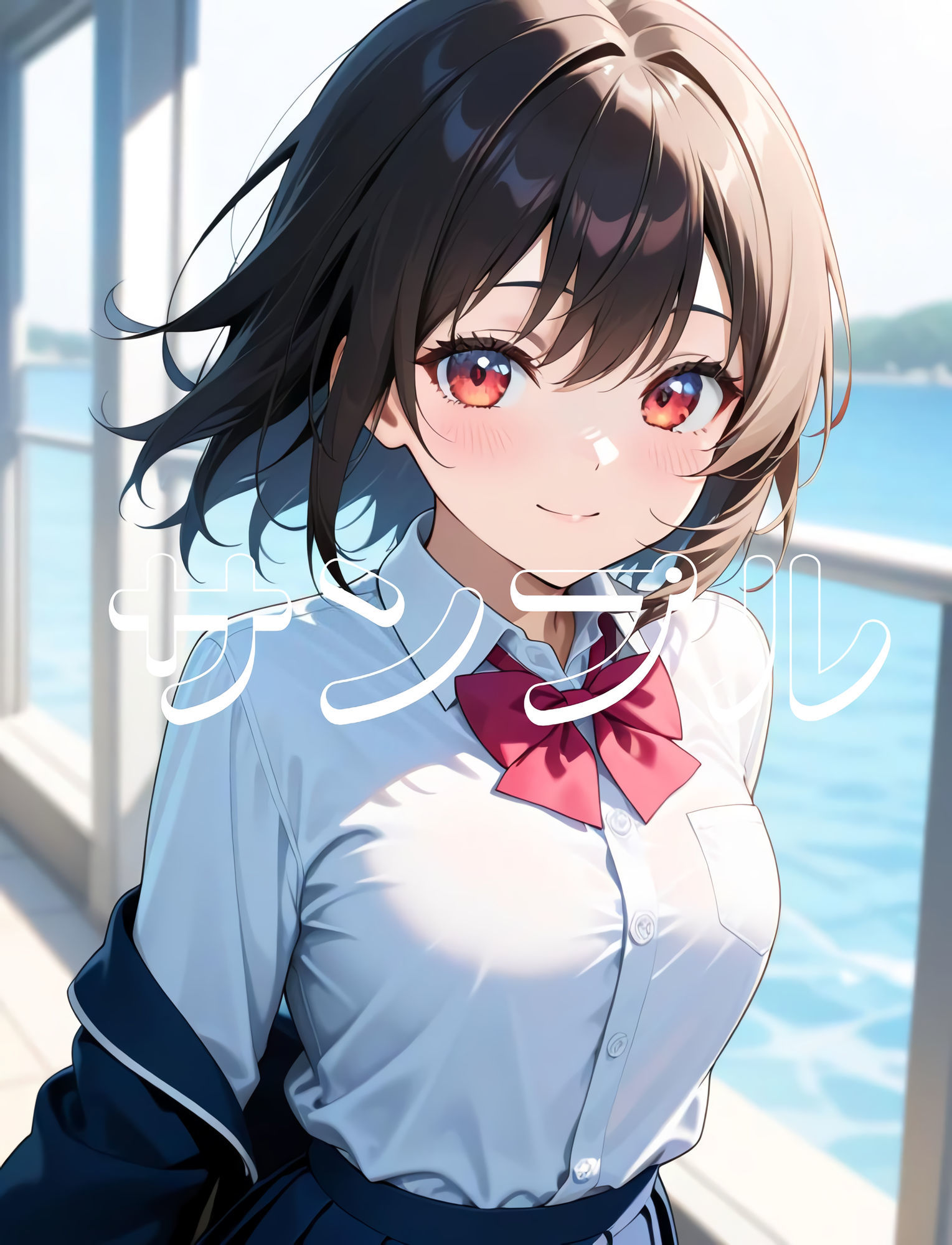 かわいい女の子の絵  1巻  制服の美少女 - サンプル画像 8