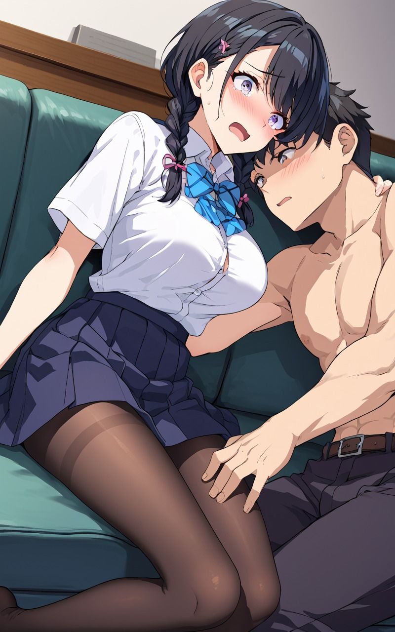 黒タイツ＆ニーハイ女子校生陵● - サンプル画像 6