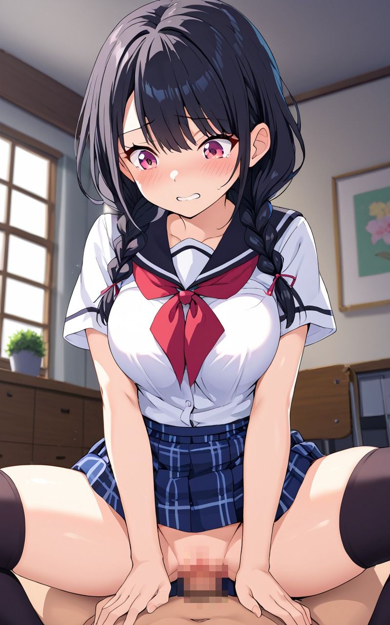 黒タイツ＆ニーハイ女子校生陵● - サンプル画像 9