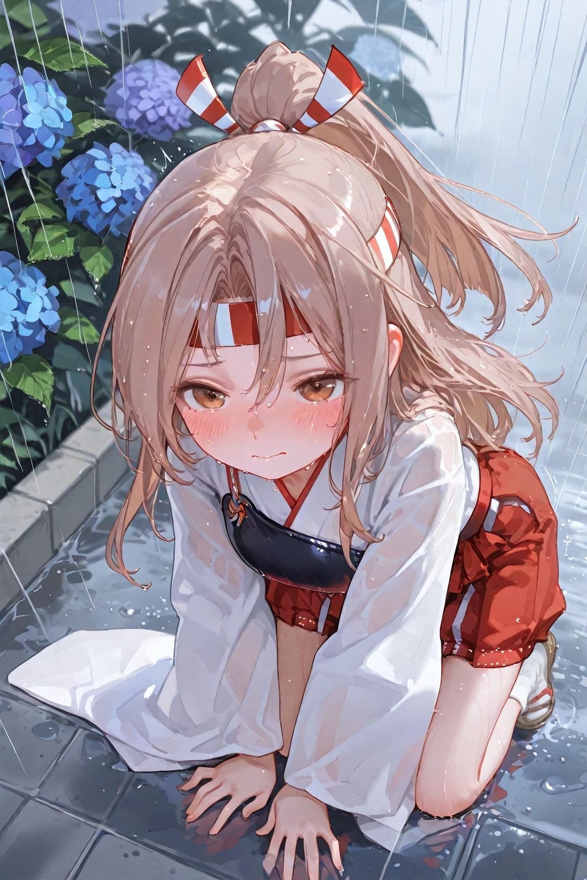 「雨音に紛れて…瑞鳳、秘めた交合」 - サンプル画像 1
