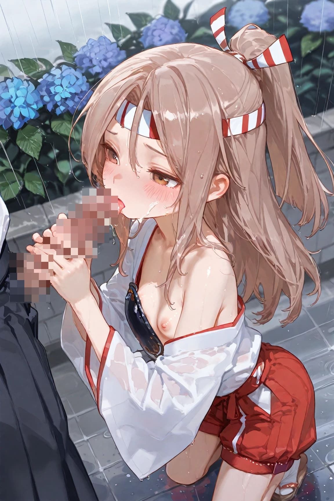 「雨音に紛れて…瑞鳳、秘めた交合」 - サンプル画像 3