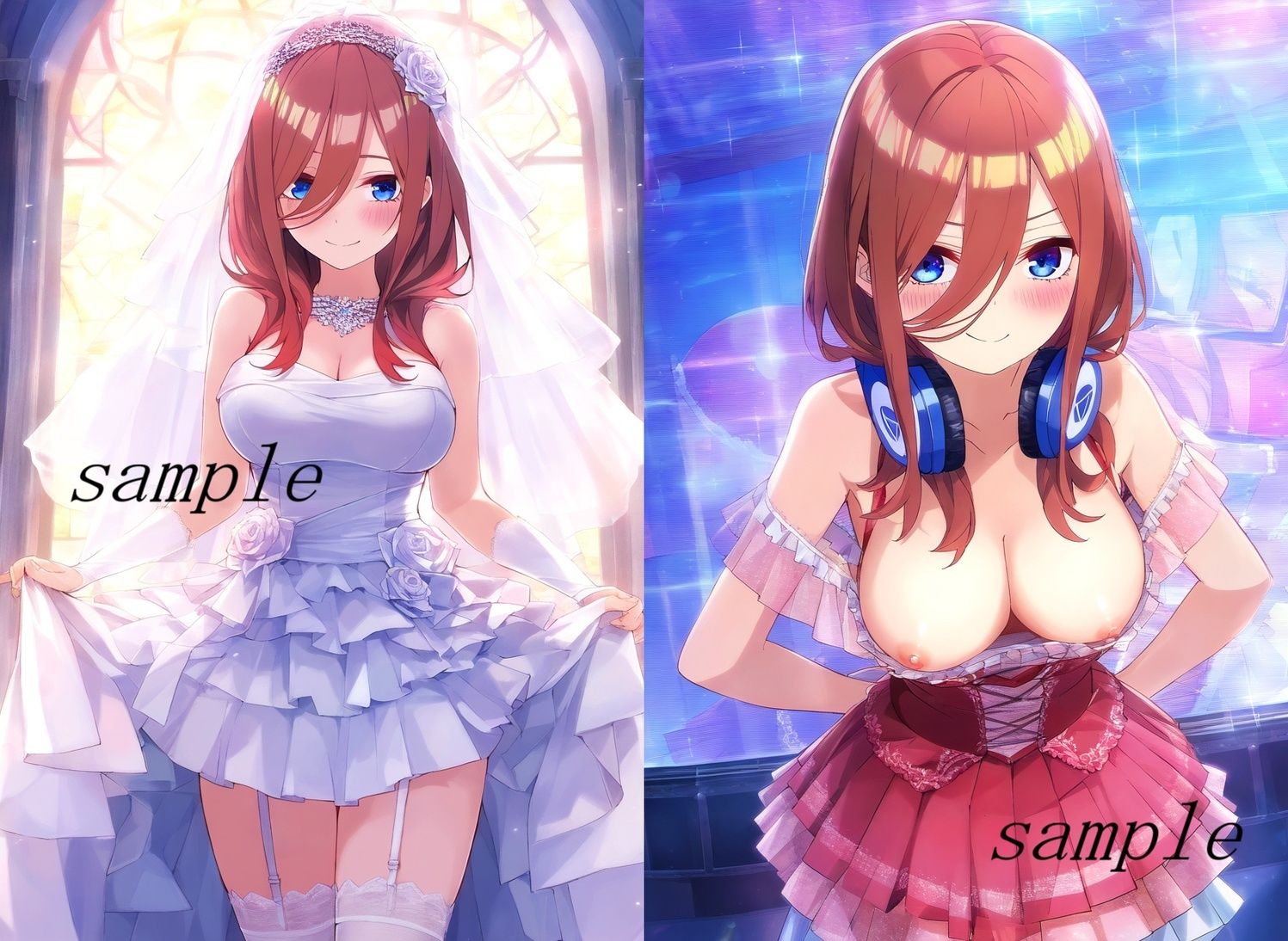 五等分の〇嫁 中野三〇 「かわいい系」CG集 サンタコス、チア、逆バニー等〜衣装パターン15種70ページ〜 - サンプル画像 2