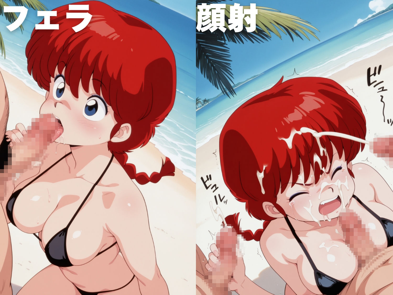 全員孕ませ俺の嫁  ら●ま1/2〜 水着編 〜 種付けオジサンに寝取られたオンナたち - サンプル画像 3