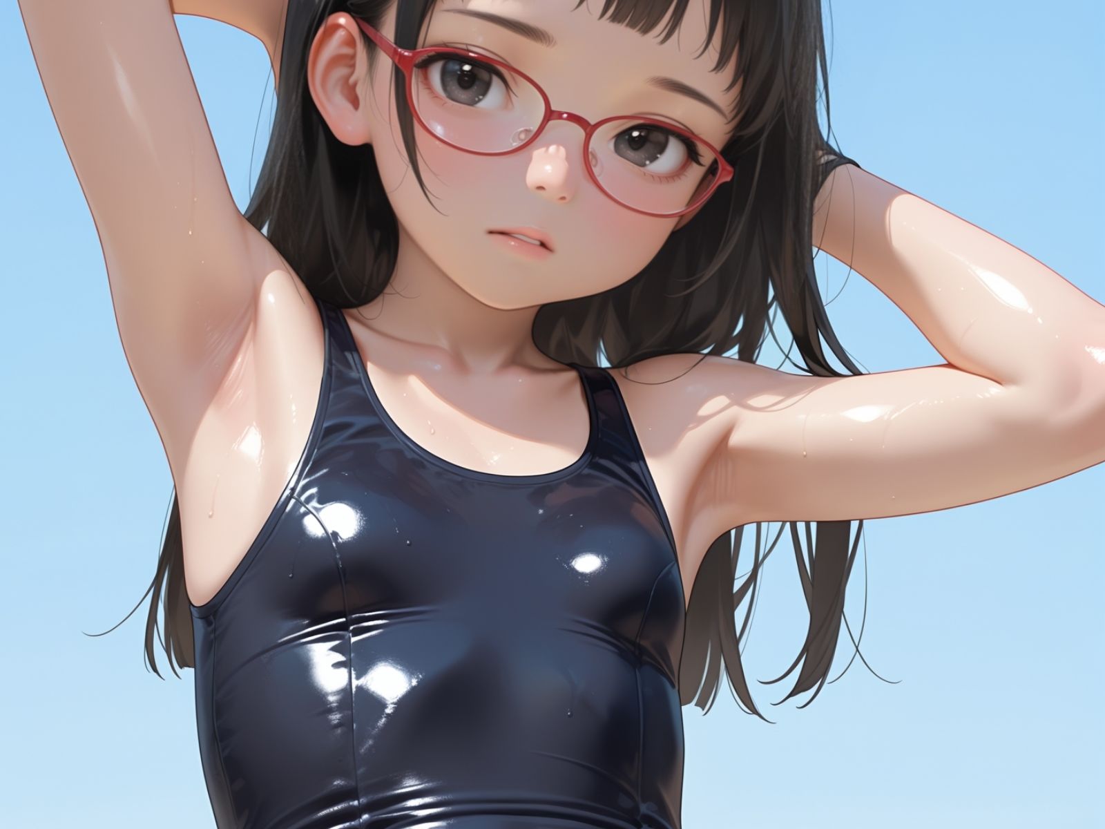 めがねっ子TEENS  むきだしのワレメ - サンプル画像 7