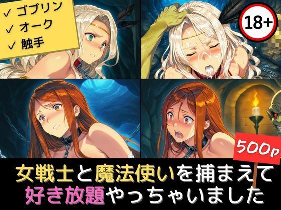 女戦士と魔法使いを捕まえて好き放題やっちゃいました