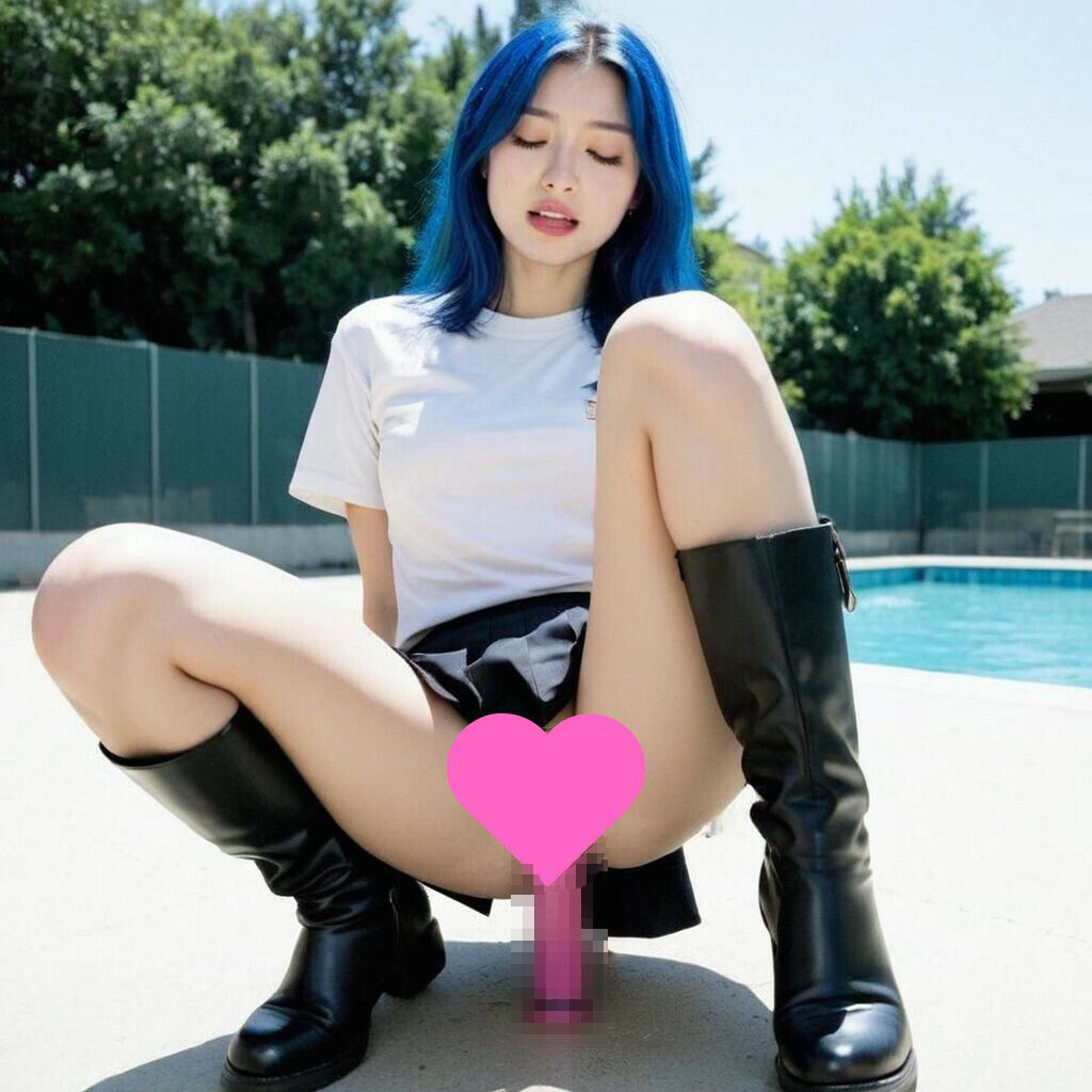 ブーツ美女のオナニー、おま○こタッチ画像集 - サンプル画像 4