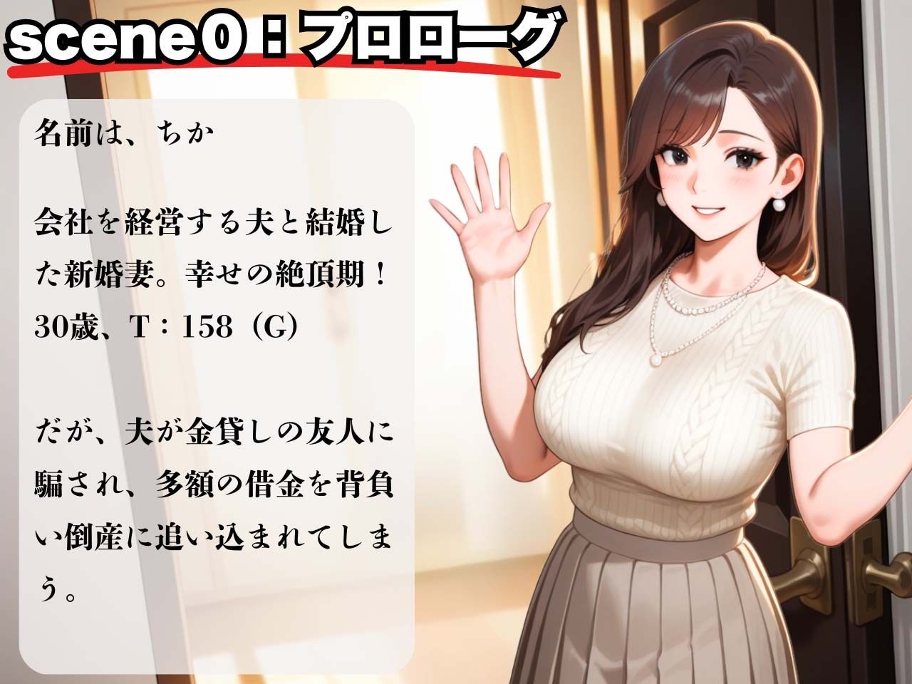 幸せ絶頂の30歳新婚妻！夫の借金のカタで旦那専用まんこを征服され崩壊 - サンプル画像 2