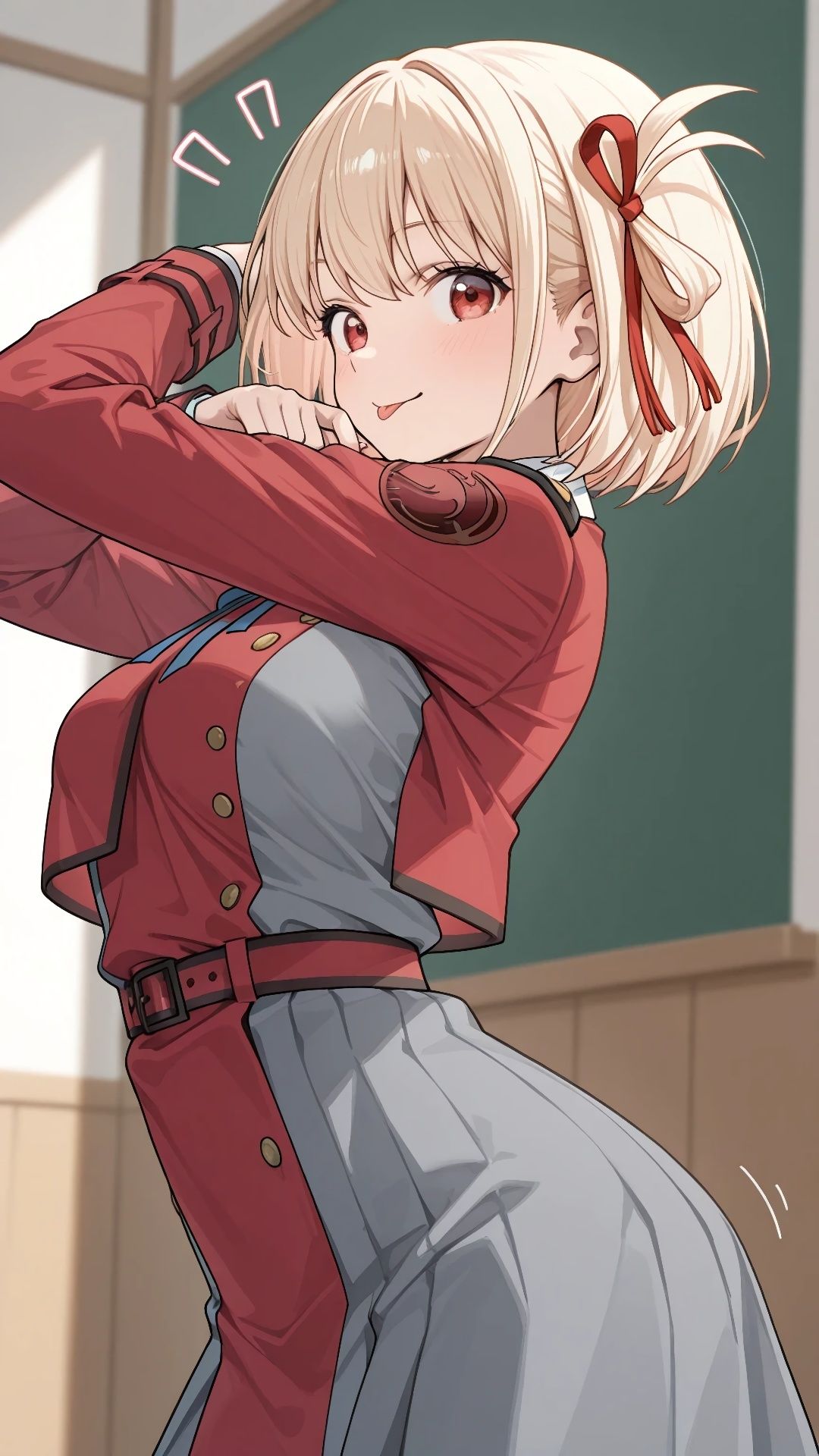 千束＆たきなちゃん、制服からビーチでトップレス - サンプル画像 1