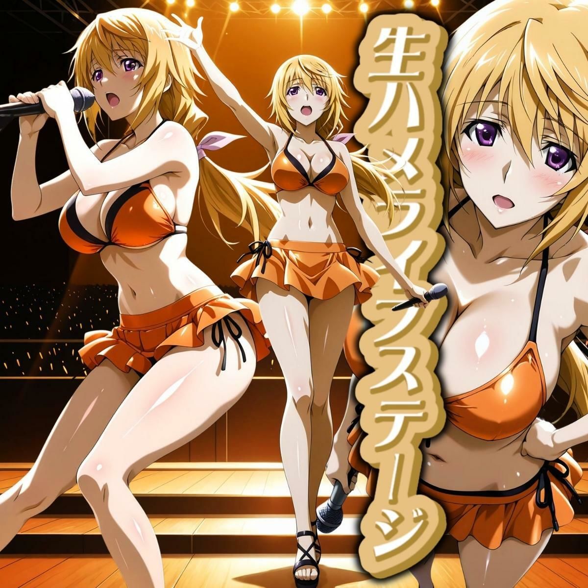 生ハメライブステージ シャ◯ル編 - サンプル画像 1