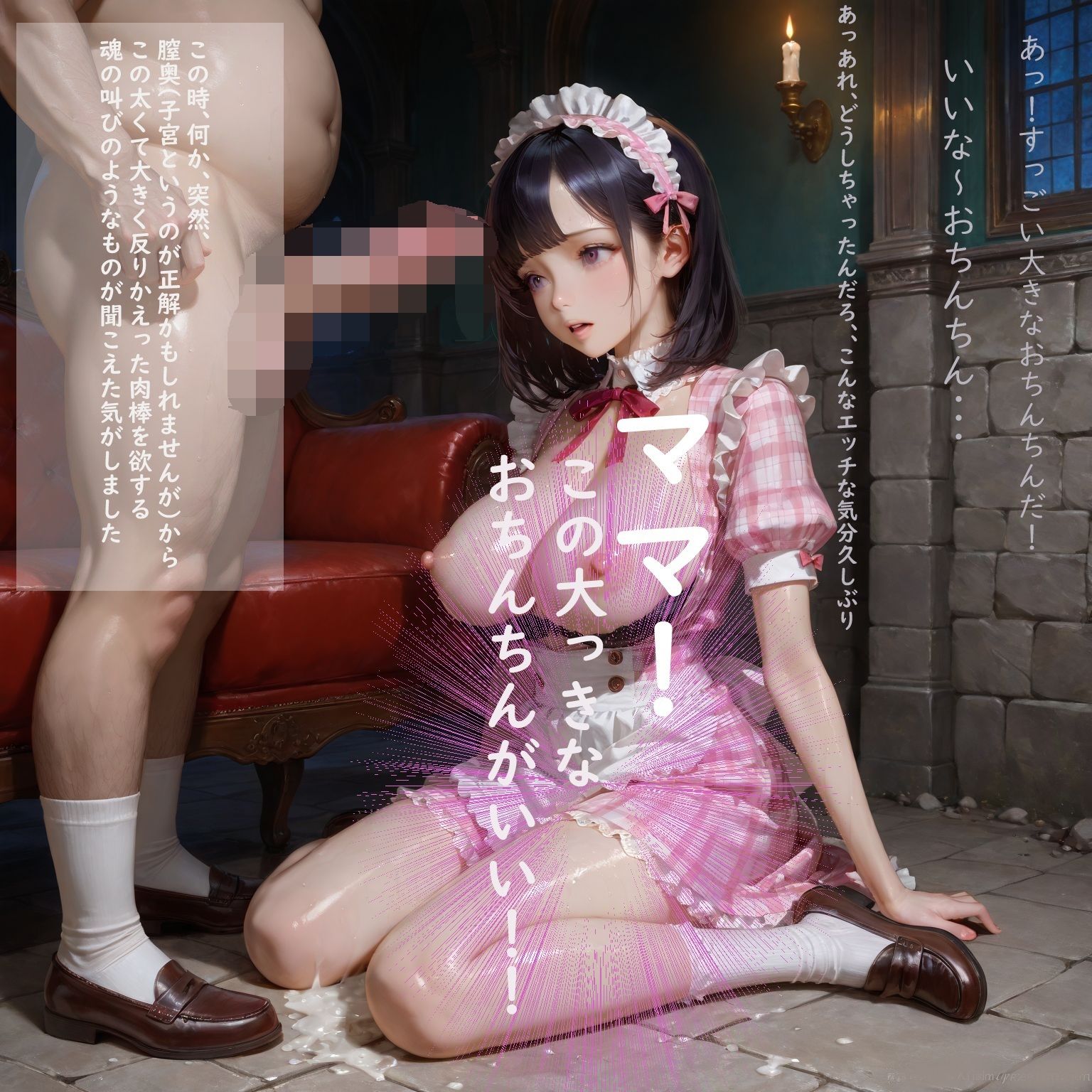 メイドさんのお仕事体験にきた巨乳美少女 3 【和姦編 part1】 -目が覚めて気付いた時には夢中で大きなおちんちんを咥えていました- - サンプル画像 2