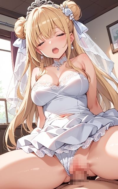 純白ドレスでイカしてほしい！若妻新婚体験記 - サンプル画像 9