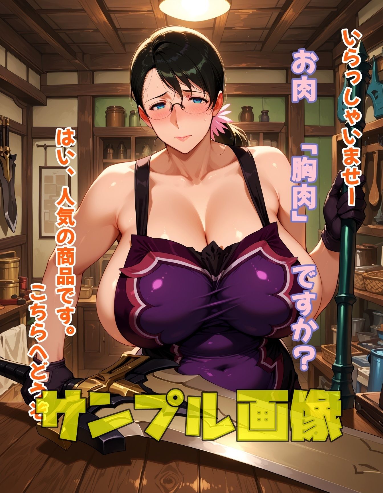 お肉を売ってる武器屋さん - サンプル画像 6