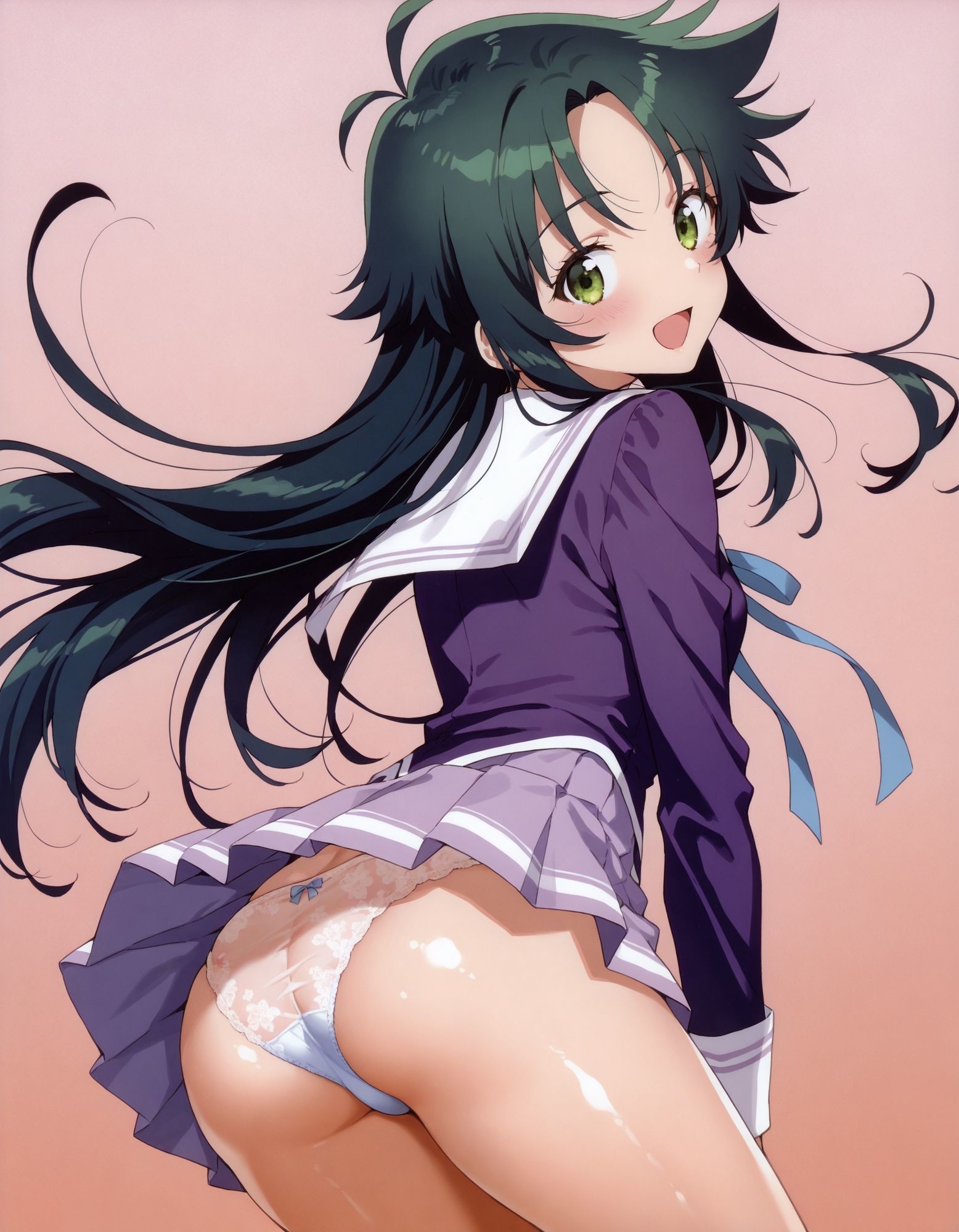 紫〇寺南のパンチラ〜制服編〜 - サンプル画像 1