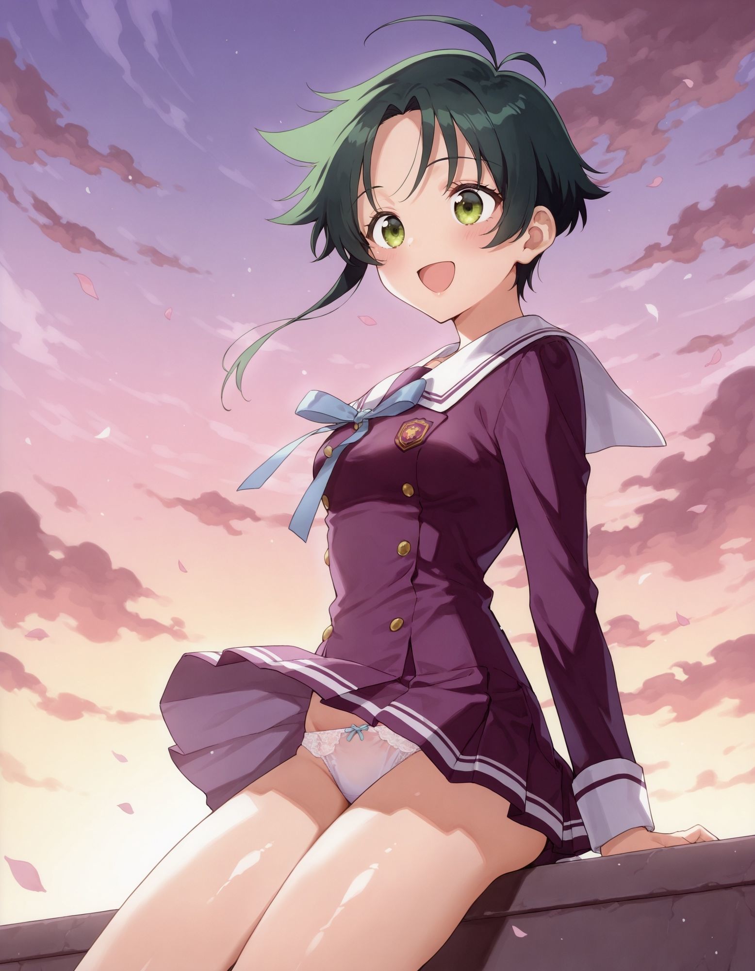 紫〇寺南のパンチラ〜制服編〜 - サンプル画像 6