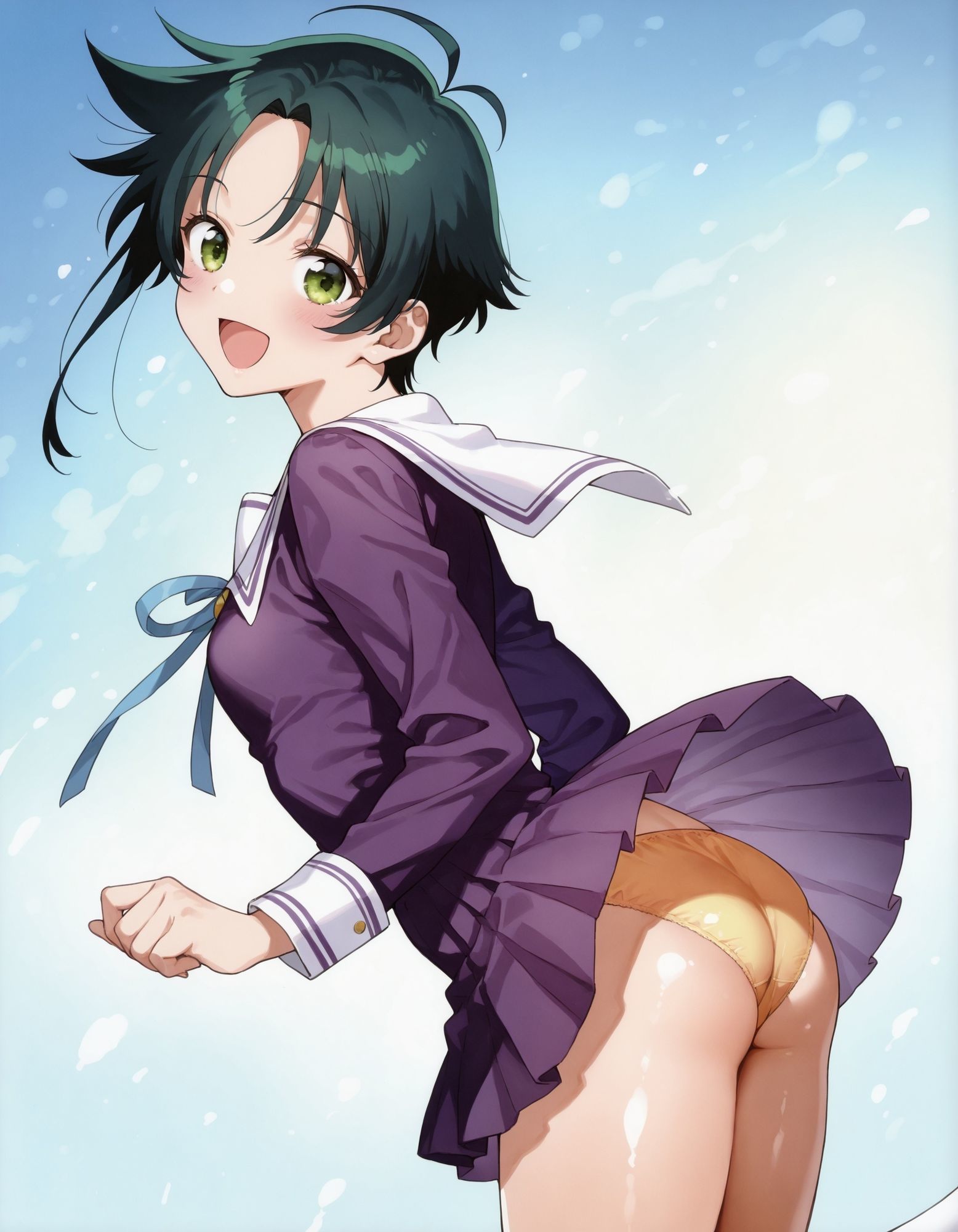 紫〇寺南のパンチラ〜制服編〜 - サンプル画像 8