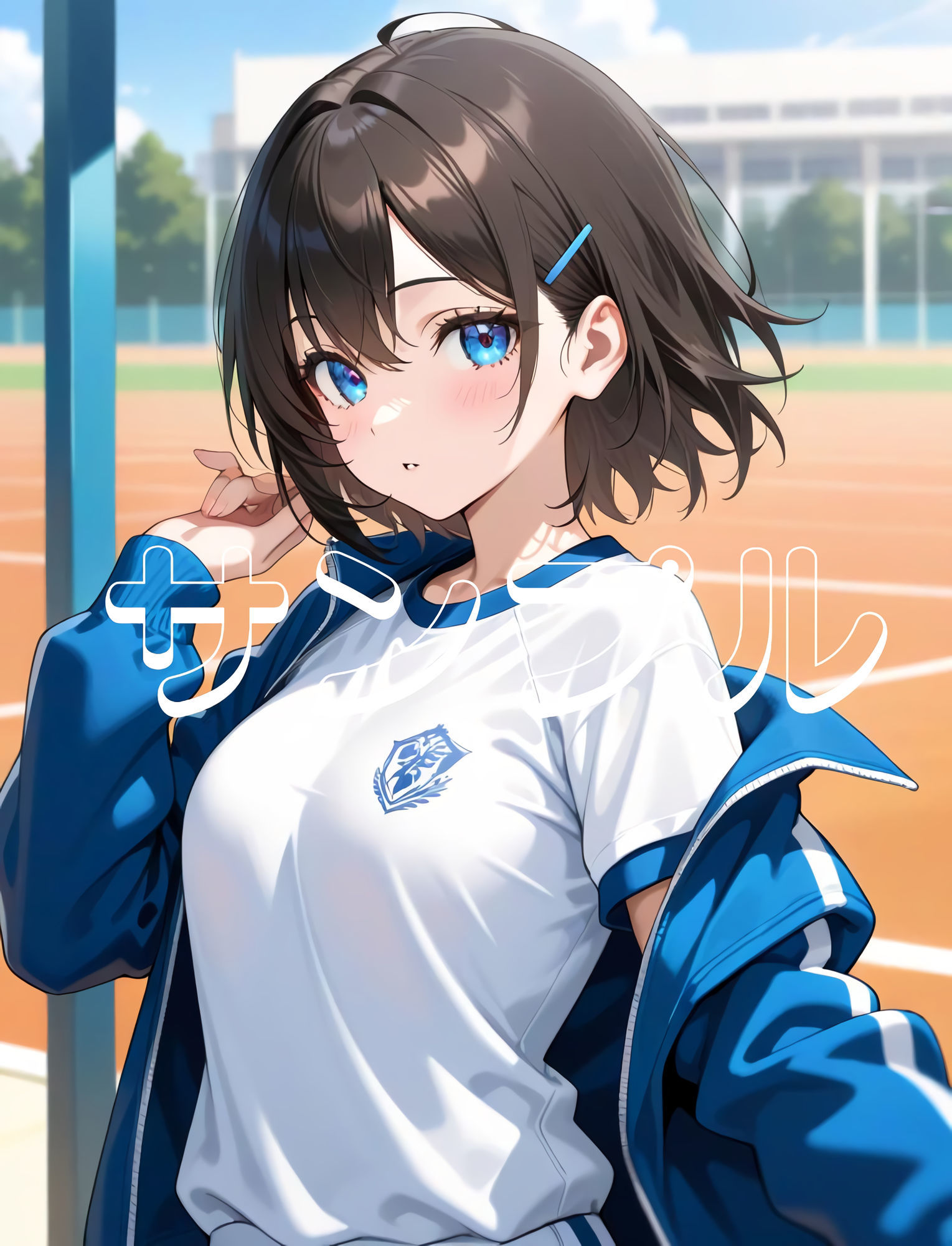 かわいい女の子の絵  2巻  体操服の美少女 - サンプル画像 2