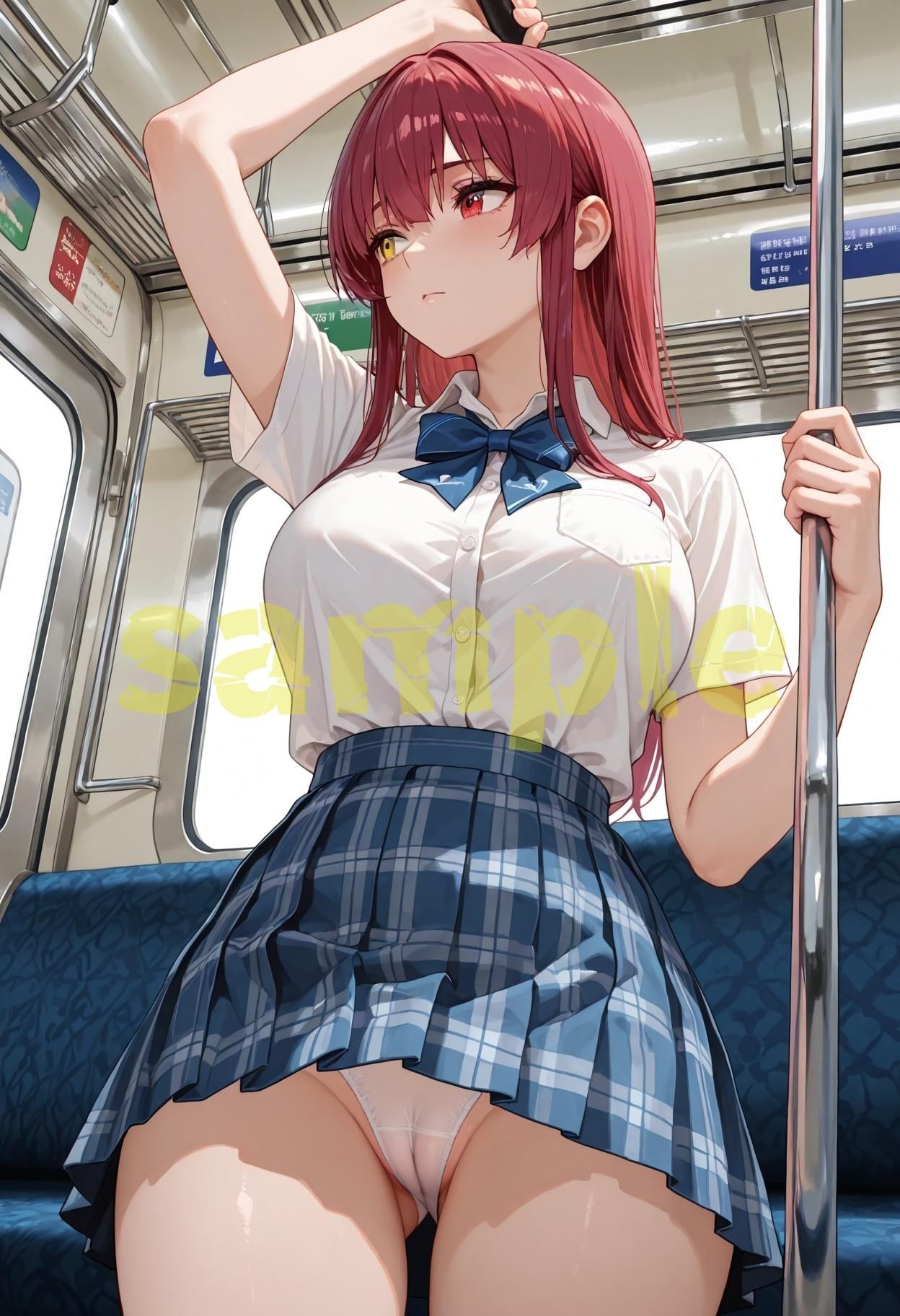 強●快楽痴●電車 宝〇マリン編 - サンプル画像 1