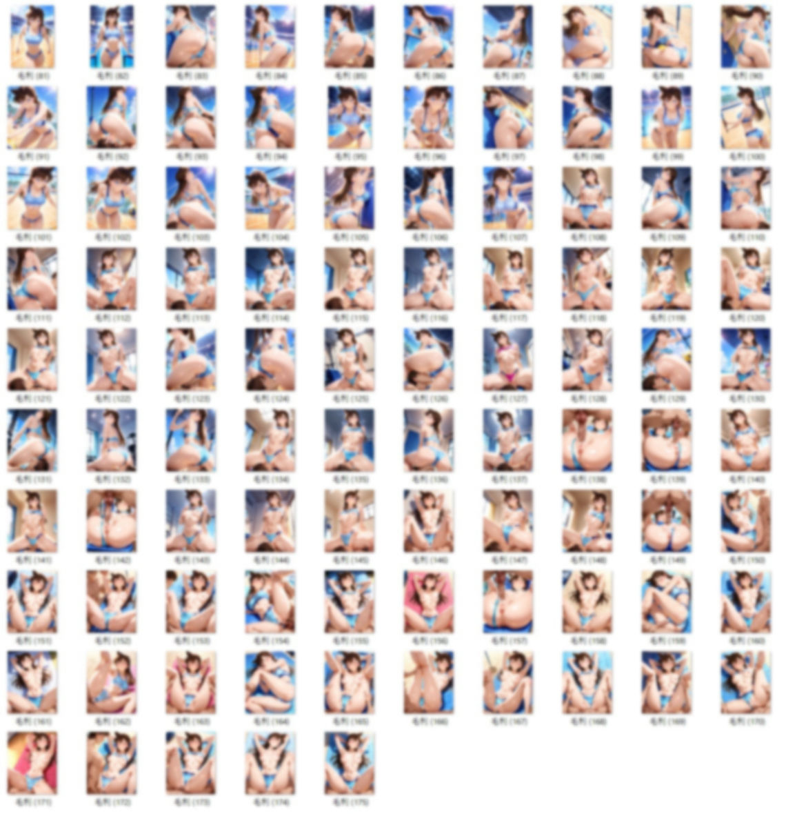 毛〇蘭  ビーチバレーコス - サンプル画像 2