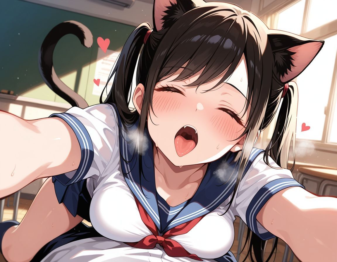 フェラチオしか勝たん〜口だけ奉仕〜【ネコ耳制服編】 - サンプル画像 10
