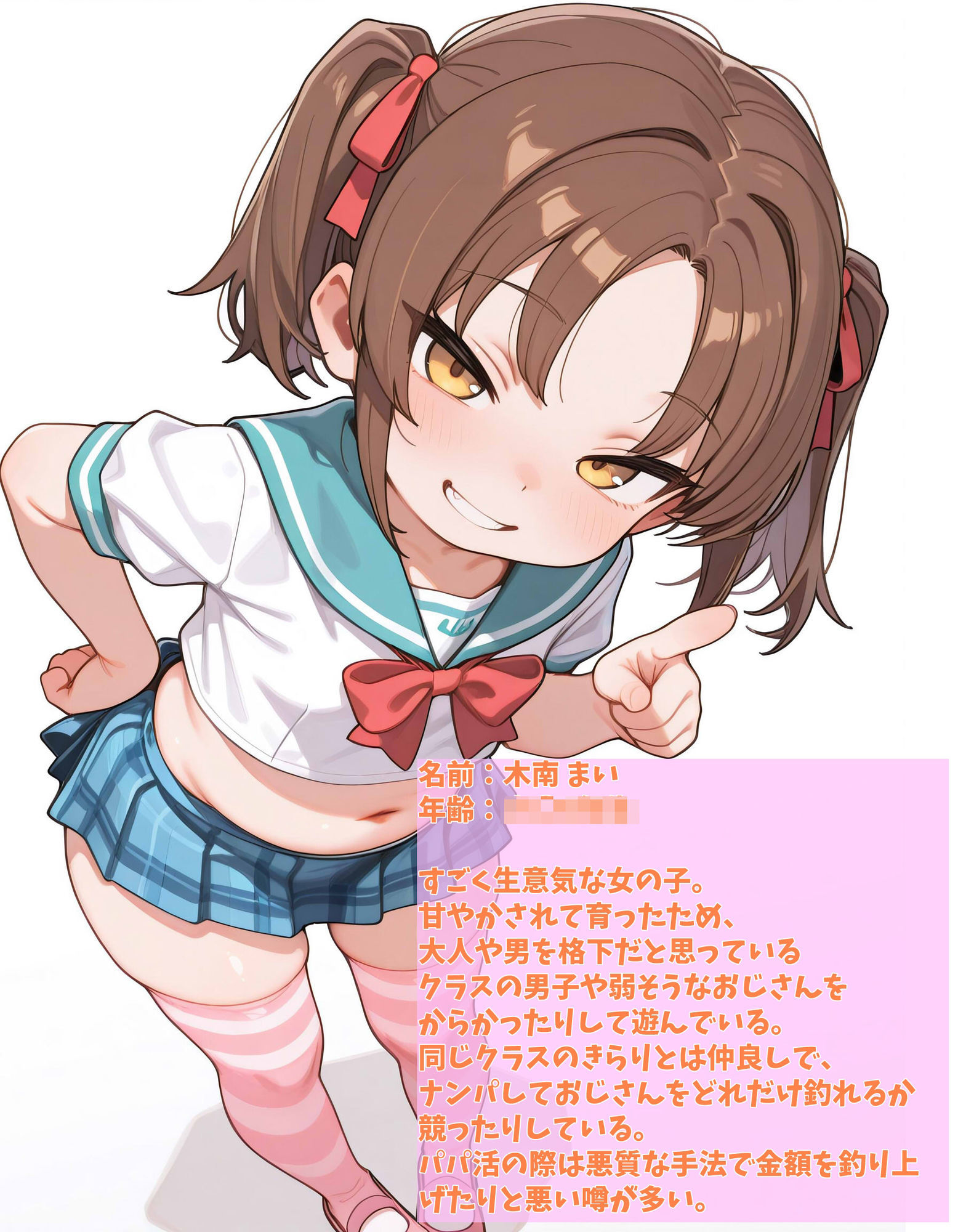 巨根おじとパパ活生意気ビ〇チまいちゃん - サンプル画像 7