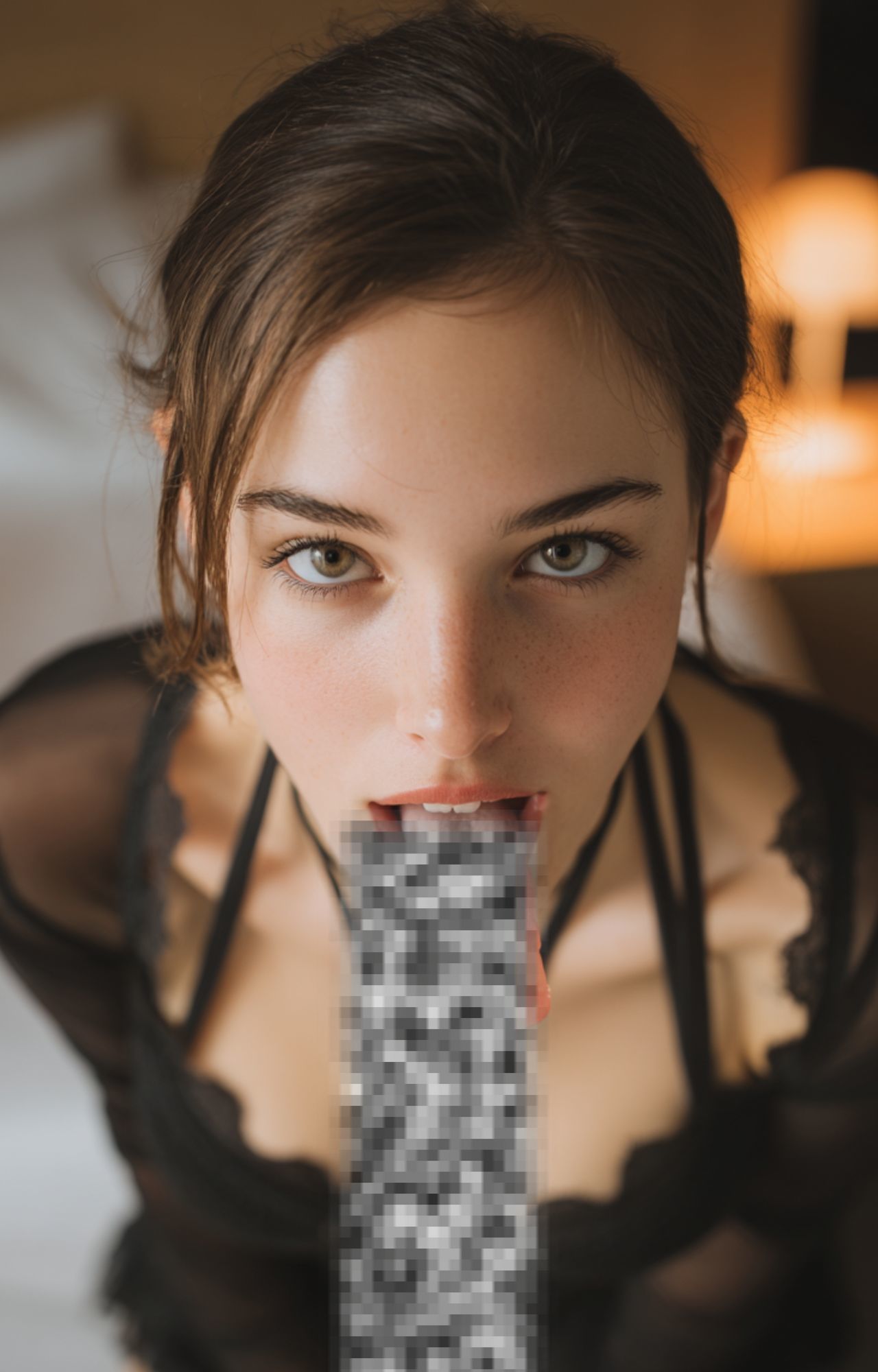 ロシア美女のフェラ顔 - サンプル画像 2