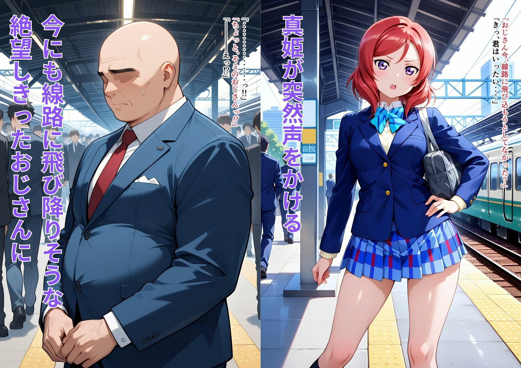 ツンツンしてる彼女のデレる相手は人生ドン底おじさん！？ - サンプル画像 1