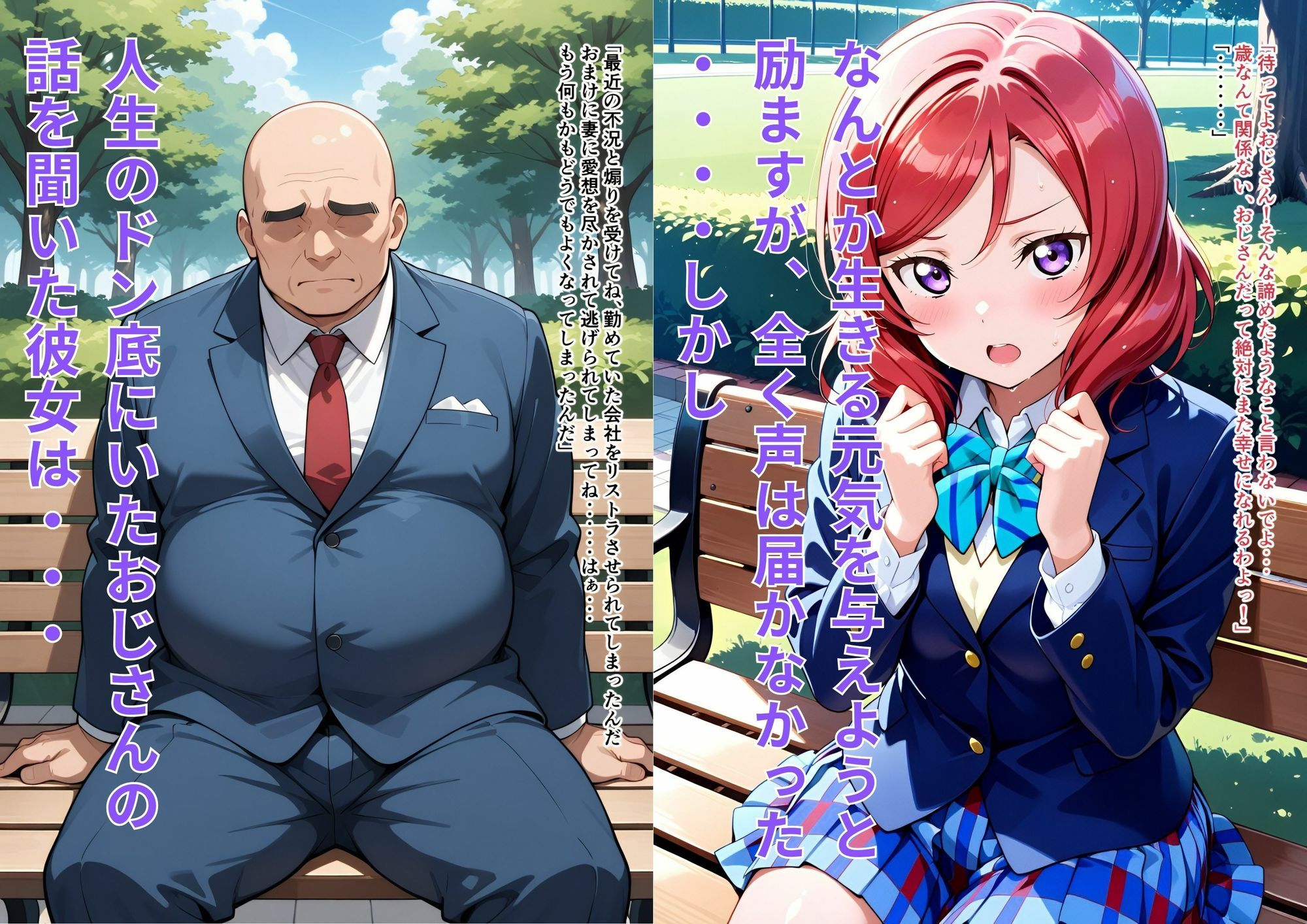 ツンツンしてる彼女のデレる相手は人生ドン底おじさん！？ - サンプル画像 2