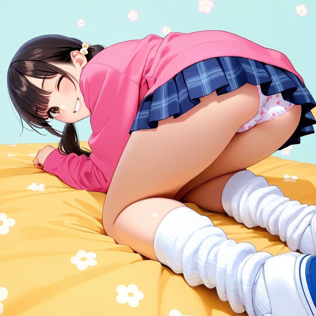 ルーズソックスJKの四つん這いパンチラ Vol.3 - サンプル画像 7