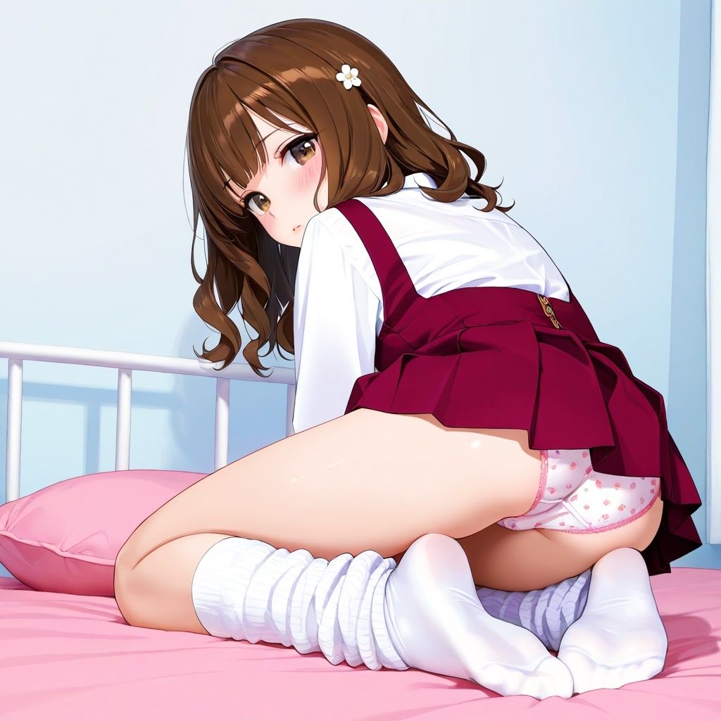 ルーズソックスJKの四つん這いパンチラ Vol.3 - サンプル画像 8